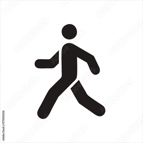 Man walk icon . Walking man vector icon. People walk sign illustration. pedestrian vector sign symbol on white background