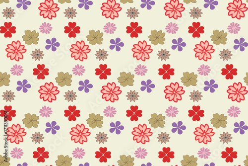 Pattern seamless with flowers