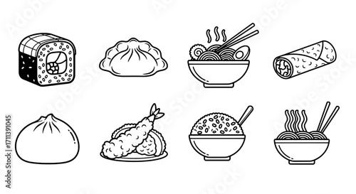 Delicious Asian Cuisine A Collection of Traditional Dishes