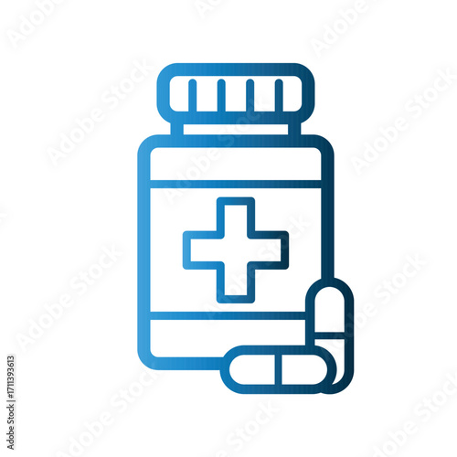 Medicine Jar icon design template