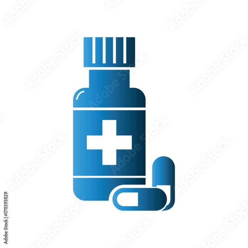 Medicine Jar icon design template