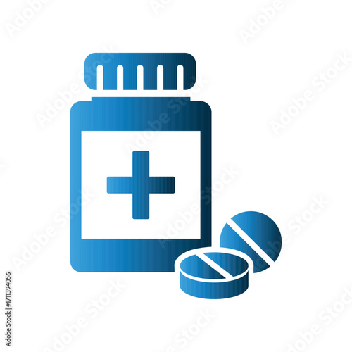 Medicine Jar icon design template
