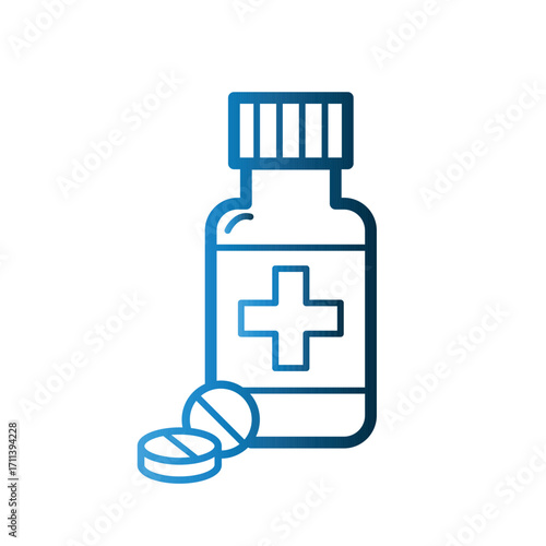 Medicine Jar icon design template