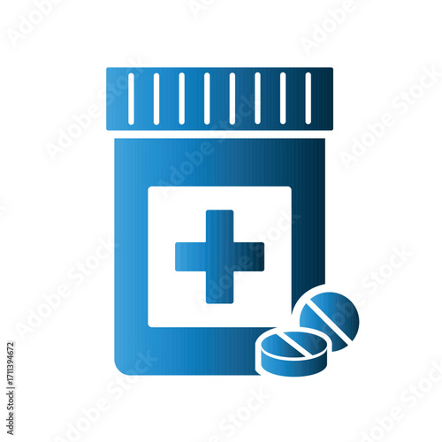 Medicine Jar icon design template