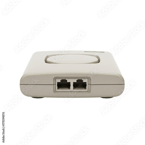 Retro dial-up modem for vintage technology concept