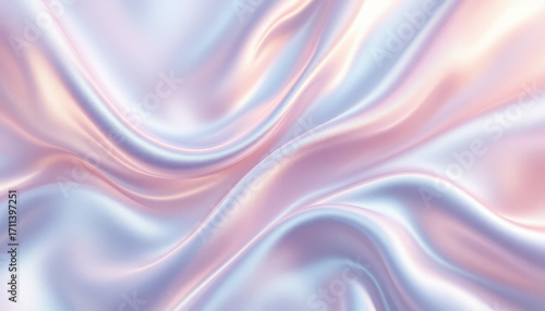 Wallpaper Mural Elegant silk fabric with flowing waves in soft pastel colors. Torontodigital.ca