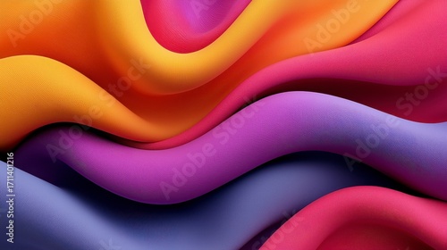 Abstract Colorful Fabric Waves Pixelated Texture and Dynamic Flow