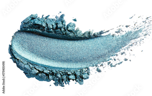 Dusty, teal-toned eyeshadow smudge