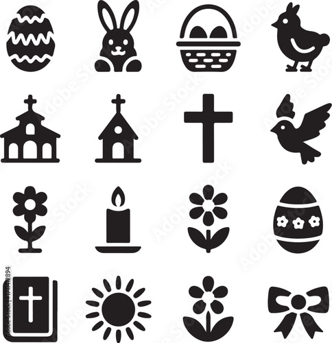 Easter icons celebrate spring renewal and faith