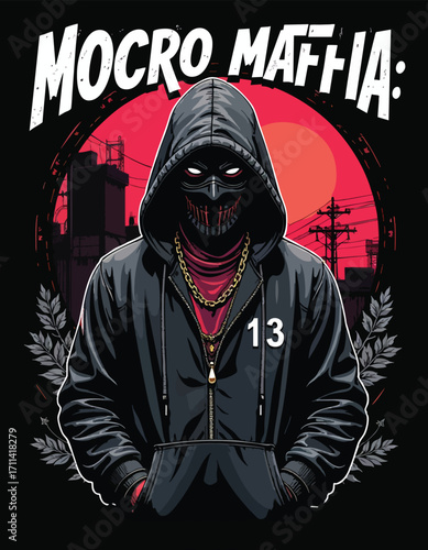t shirt design mocro mafia