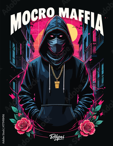 t shirt design mocro mafia