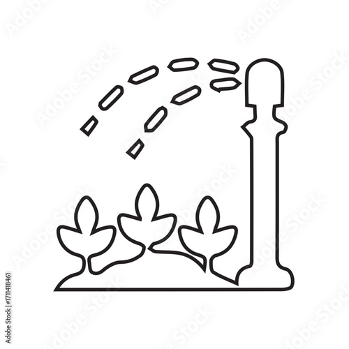 Crop Irrigation Icon