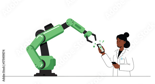 Human-Robot Collaboration: A Doctor Using Technology to Work With a Cobot