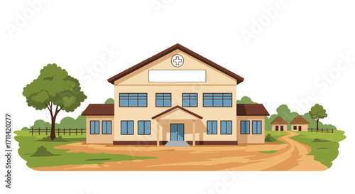 Rural community health center, offering essential medical services facility