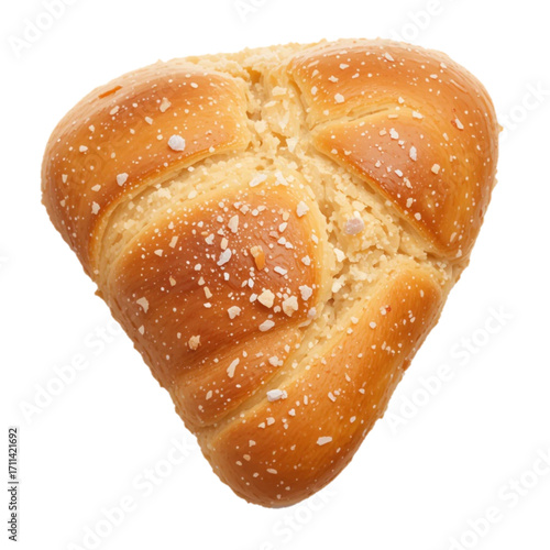 Brown toast on a plain background 