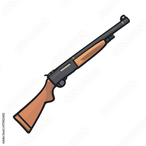 assault rifle vector illustration