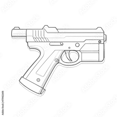 assault rifle vector illustration