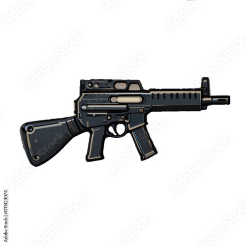 assault rifle vector illustration