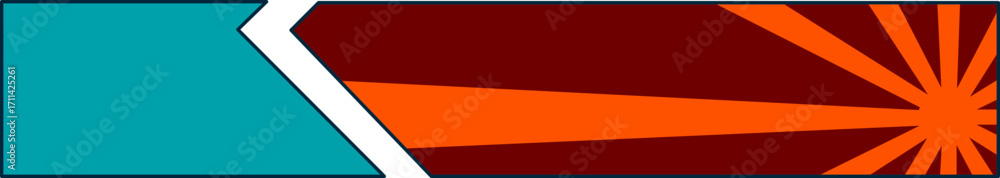 Obraz premium Comic Footer