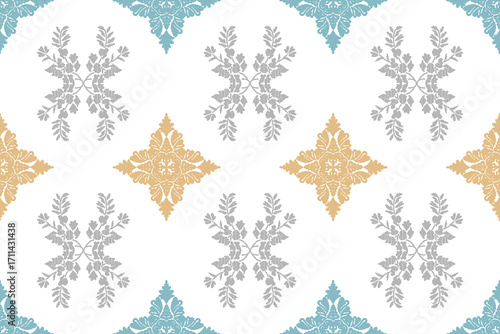 Pastel Baroque Seamless Border Ornament