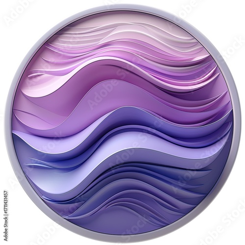 Abstract design featuring flowing waves in shades of purple and pink, creating a serene effect.