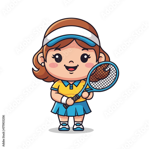 Tennis Player Cartoon