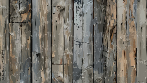 weathered wooden planks texture background