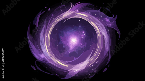 Purple abstract space design