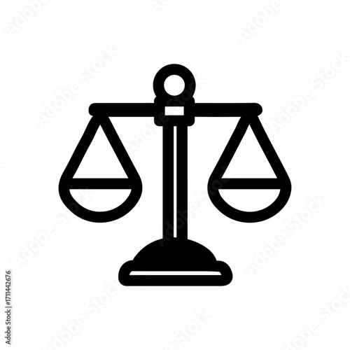 Justice and Ethics Line Icon of Philosophy Icon Set