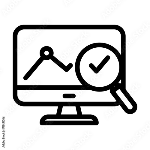Validated Findings Line Icon of Scientific Method Icon Set