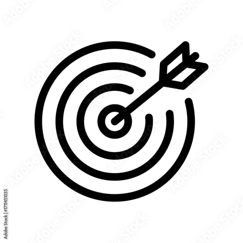 Achieved Objective Line Icon of Scientific Method Icon Set