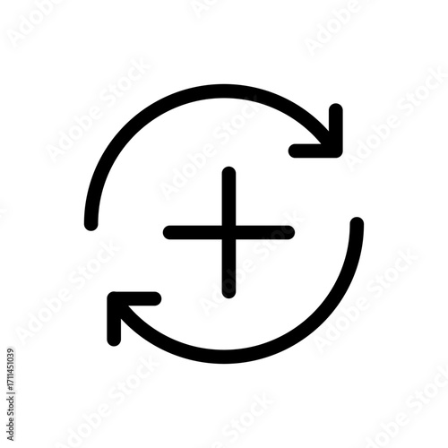 Review and Iteration Line Icon of Scientific Method Icon Set