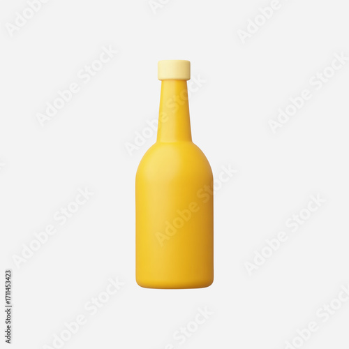 3d Realistic Bottle icon vector Illustration