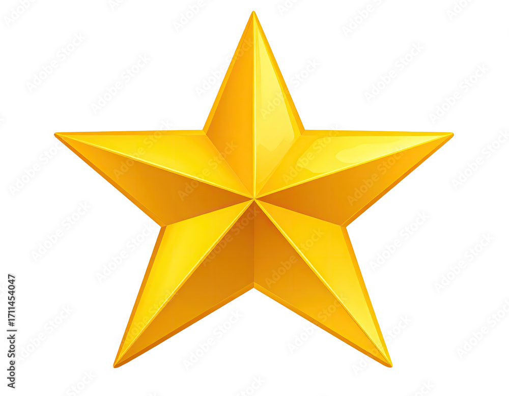 Obraz premium A golden star graphic