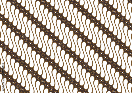 Parang batik from Java, Indonesia, can be used for pattern, presentation element, vector background	
