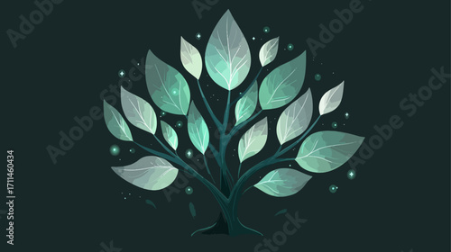 Abstract artistic tree design