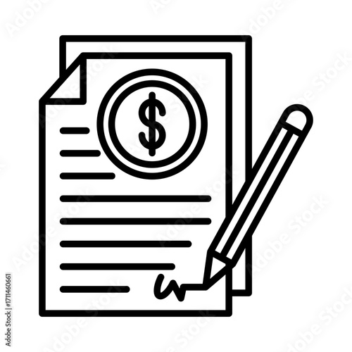 Loan agreement icon