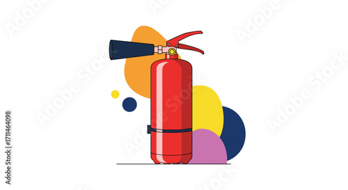 Using a fire extinguisher to put out a small fire safely and effectively.