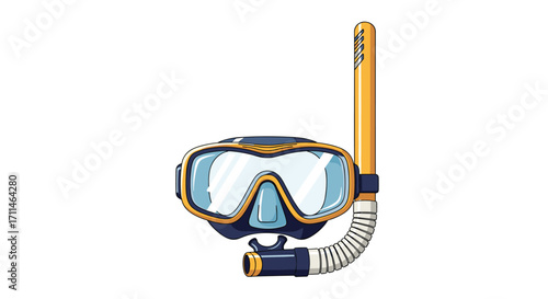 Diving mask and snorkel equipment for underwater exploration.