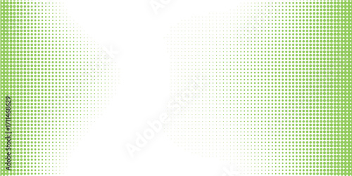 Light Green vector modern geometrical circle abstract background. Retro Dotted texture template.Aesthetic Geometric pattern in halftone style with gradient.Eps 10
