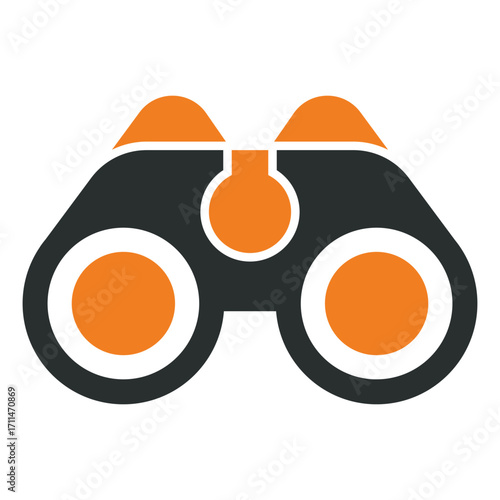 Vector illustration of binocular