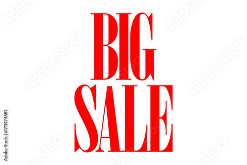 BIG SALE - 「BIG SALE（ビッグ・セール）」のよく目立つロゴマーク
