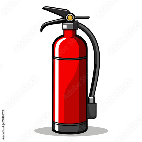fire extinguisher isolated on white
