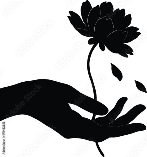 Elegant Black and White Silhouette