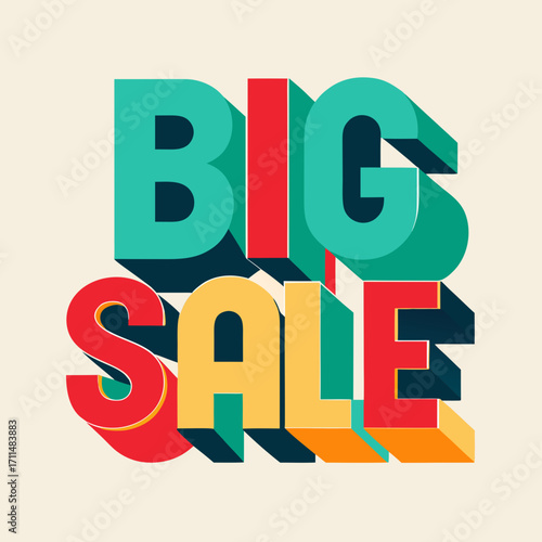 colorful big sale tags