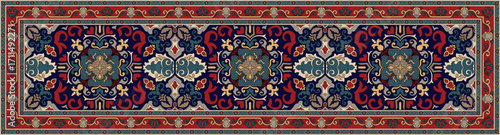Long red carpet, abstract pattern, modern, royal carpet