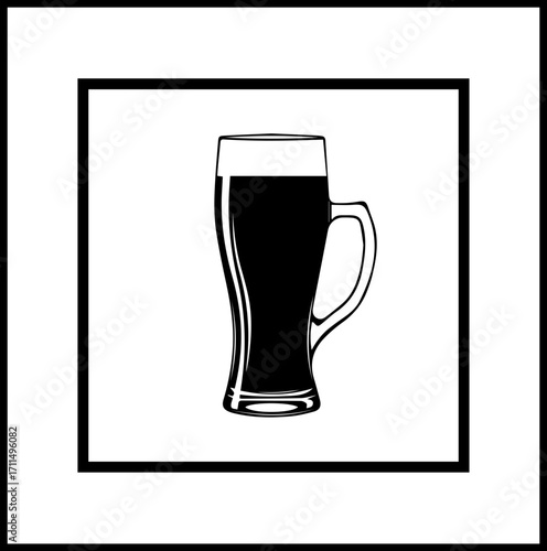 Savor rich dark ale in a tall glass, perfect for cozy evenings or celebrating good times.