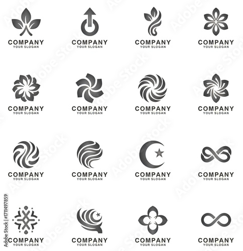 set of vector logos