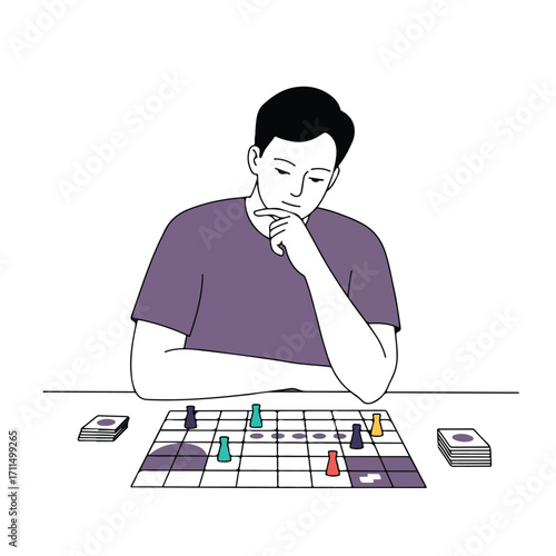Playing a board game