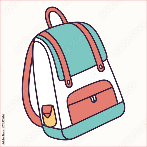 School bag accessory icon
